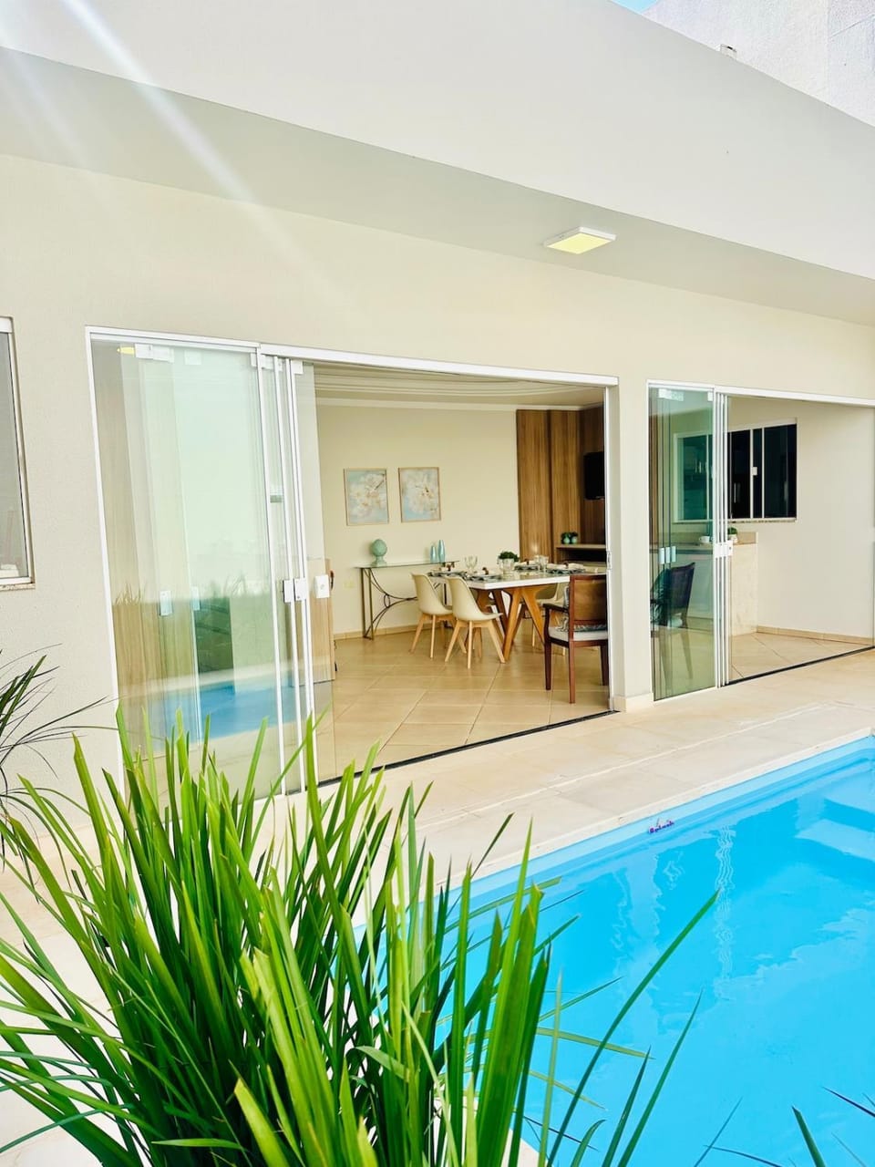 Patio, Pool view