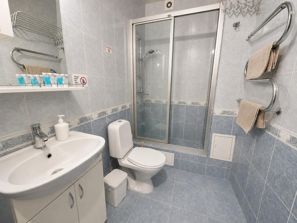 Shower, Toilet, Bathroom, towels