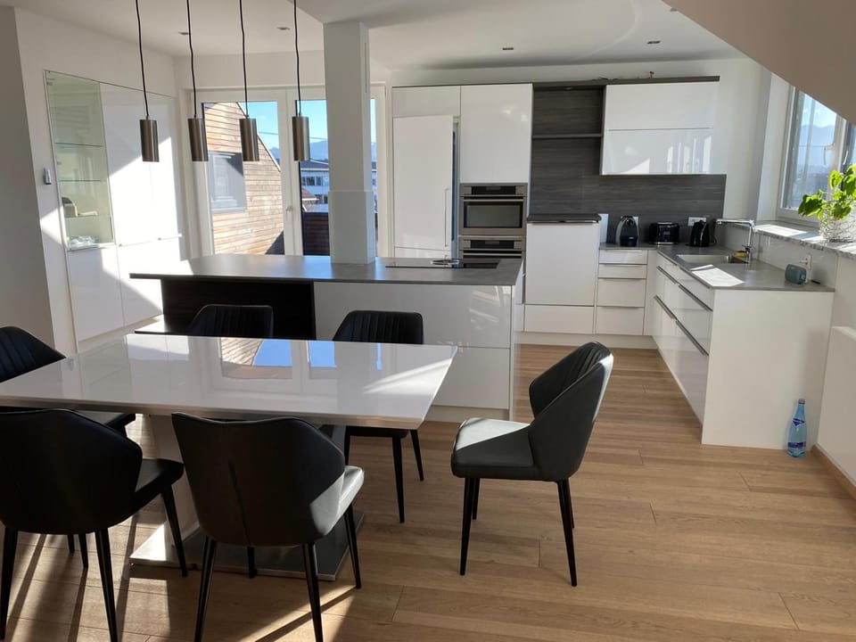Kitchen or kitchenette, Dining area, dishwasher, stove