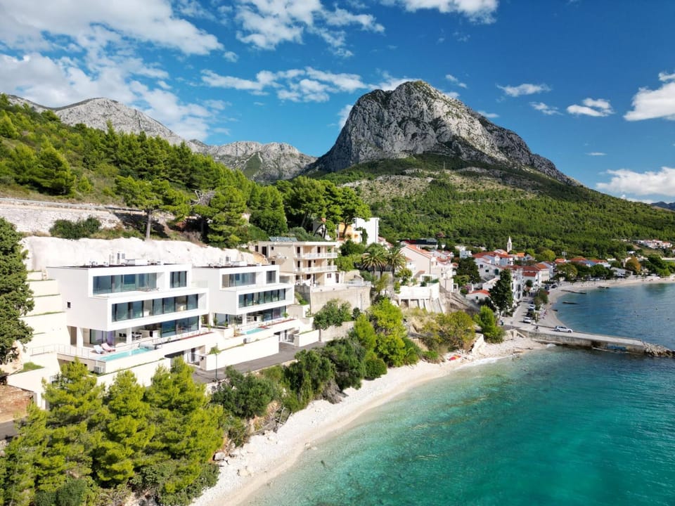 Natural landscape, Beach, Mountain view, Sea view