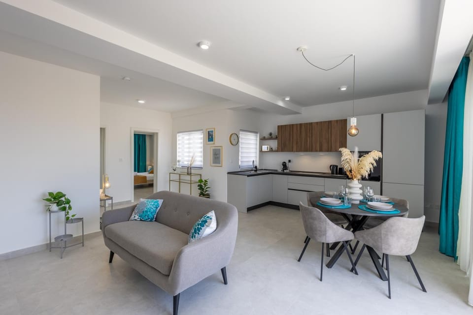 Kitchen or kitchenette, Living room, Dining area