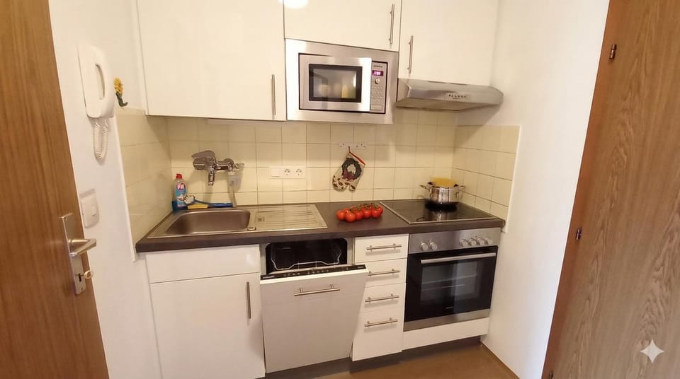 Kitchen or kitchenette, dishwasher