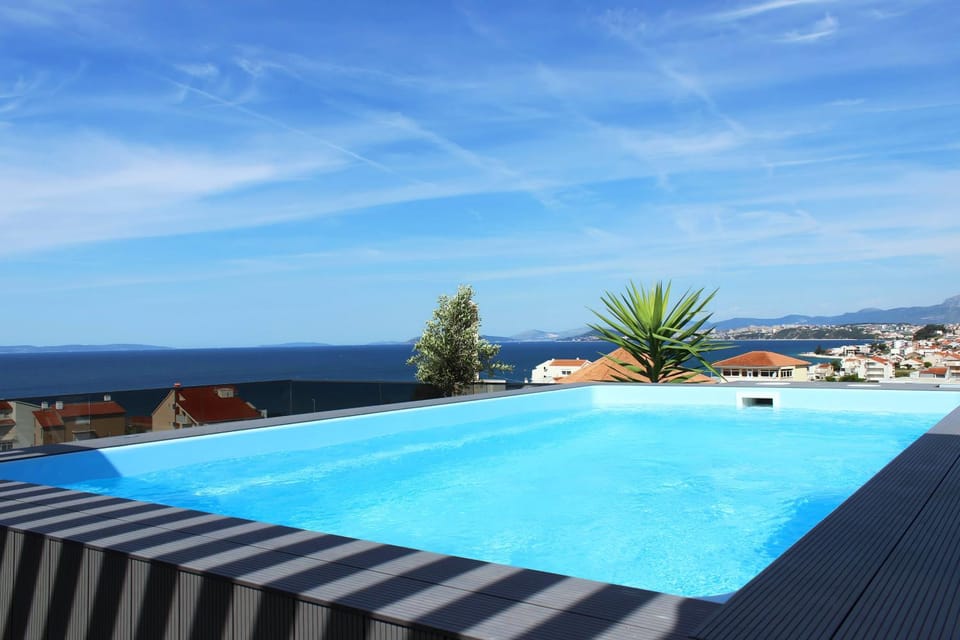 Natural landscape, Pool view, Sea view, Swimming pool