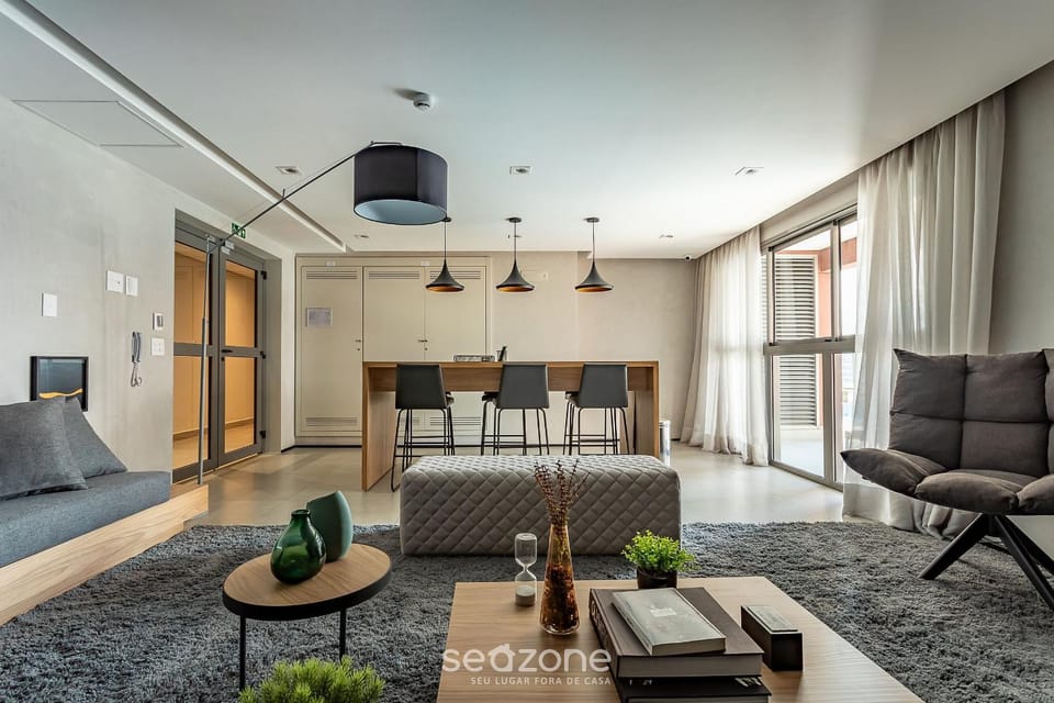 HMO - Full-length studios in building c/ pool Apartment in Sao Paulo City