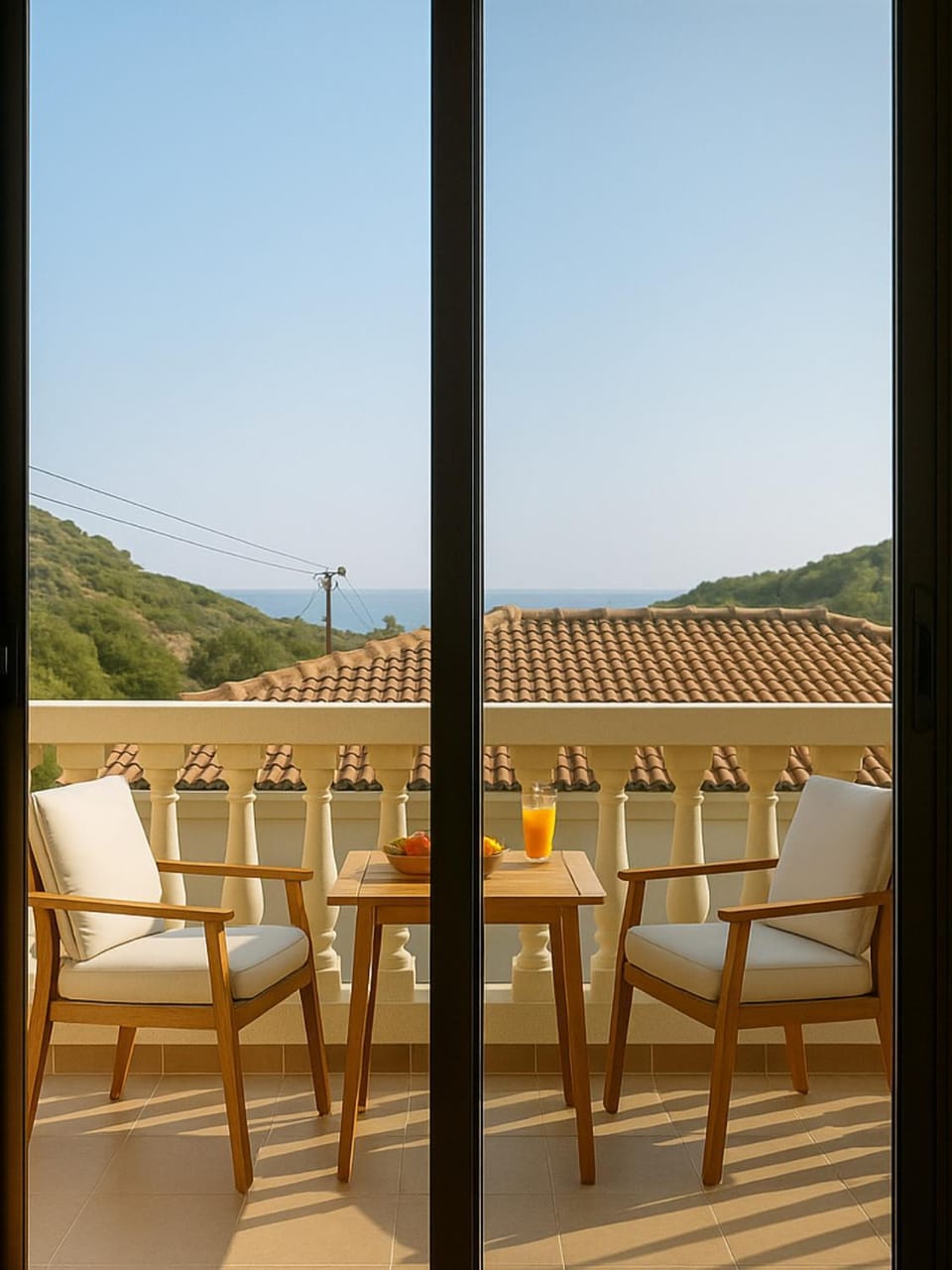 Natural landscape, View (from property/room), Balcony/Terrace, Sea view, Sea view
