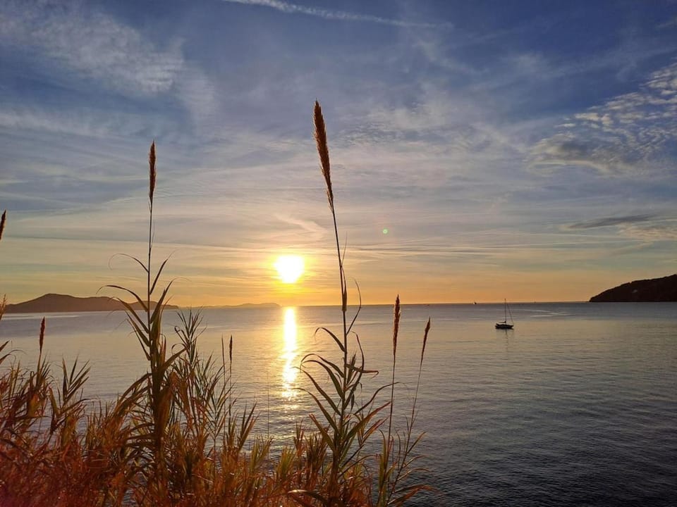 Natural landscape, Sea view, Sunset