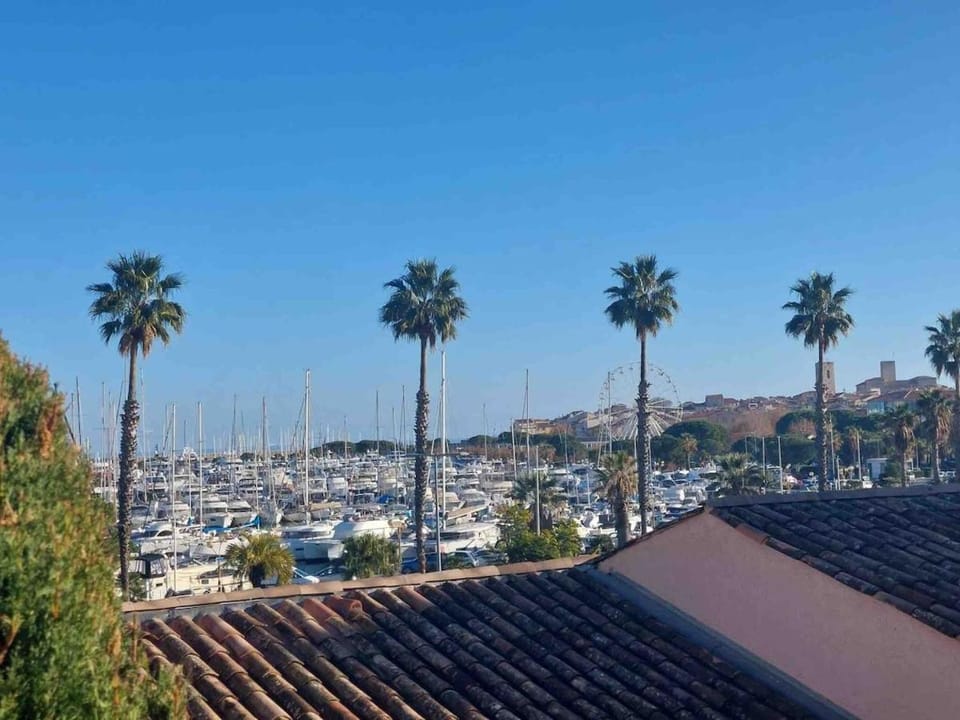 Studio with port view terrace with AC Apartment in Antibes