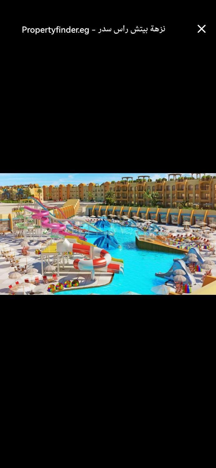شاليه 3 غرف مفروش عالبسين يرى البحر من جميع الغرف بقرية نزهة بيتش راس سدر Apartment hotel in Egypt