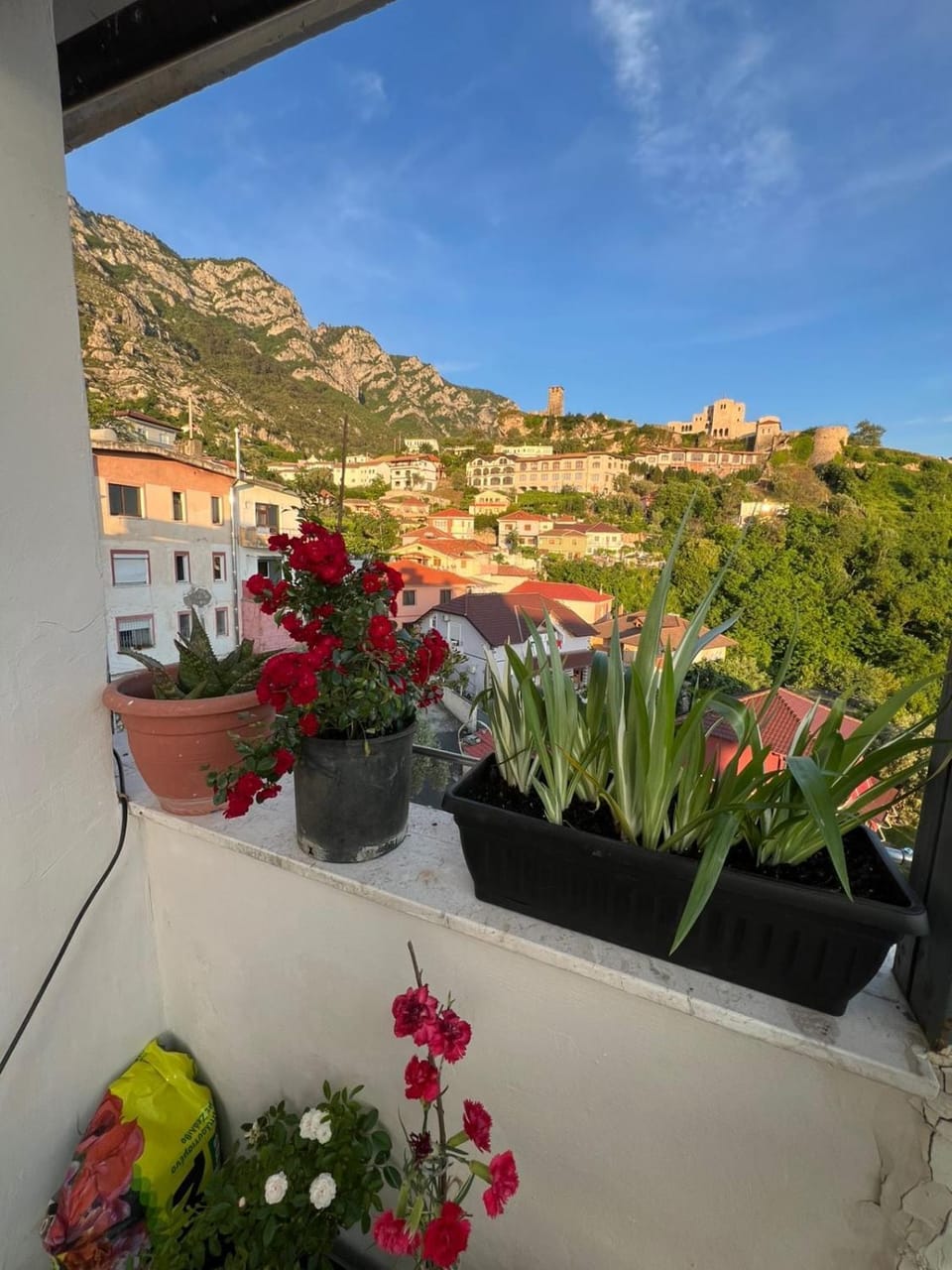 Kruja sunset near the Castle Apartment in Tirana County, Albania