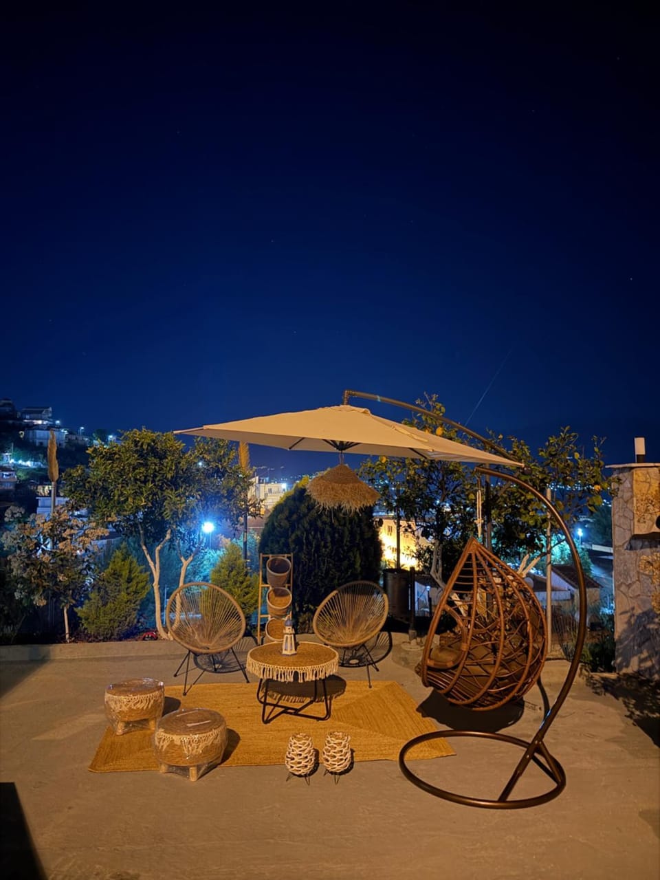 Patio, Night, Balcony/Terrace