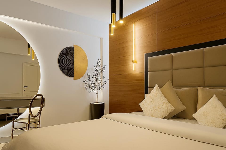 Bed, Photo of the whole room, Seating area, Bedroom