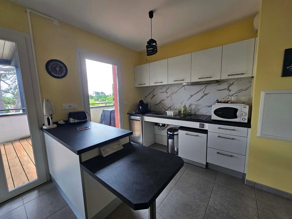Kitchen or kitchenette, Dining area, dishwasher, toaster
