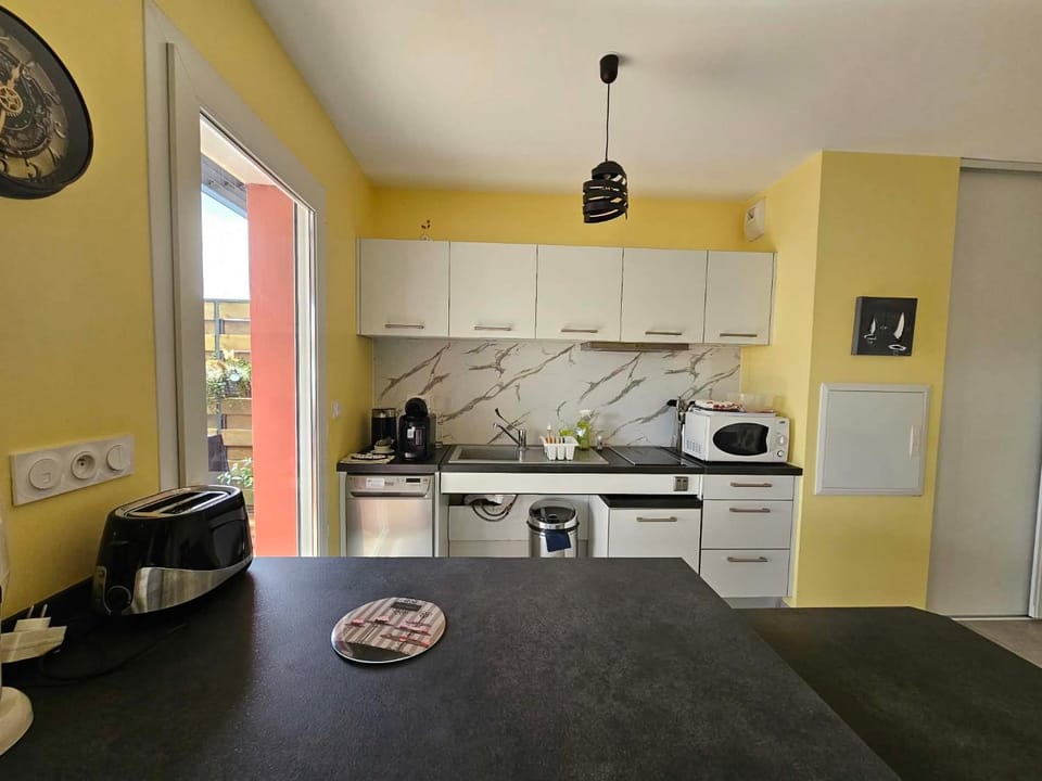 dishwasher, minibar, stove, toaster