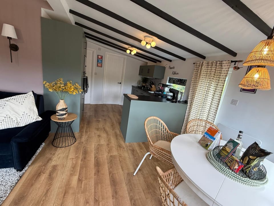 Coffee/tea facilities, Kitchen or kitchenette, Living room, Seating area, Dining area, pet friendly