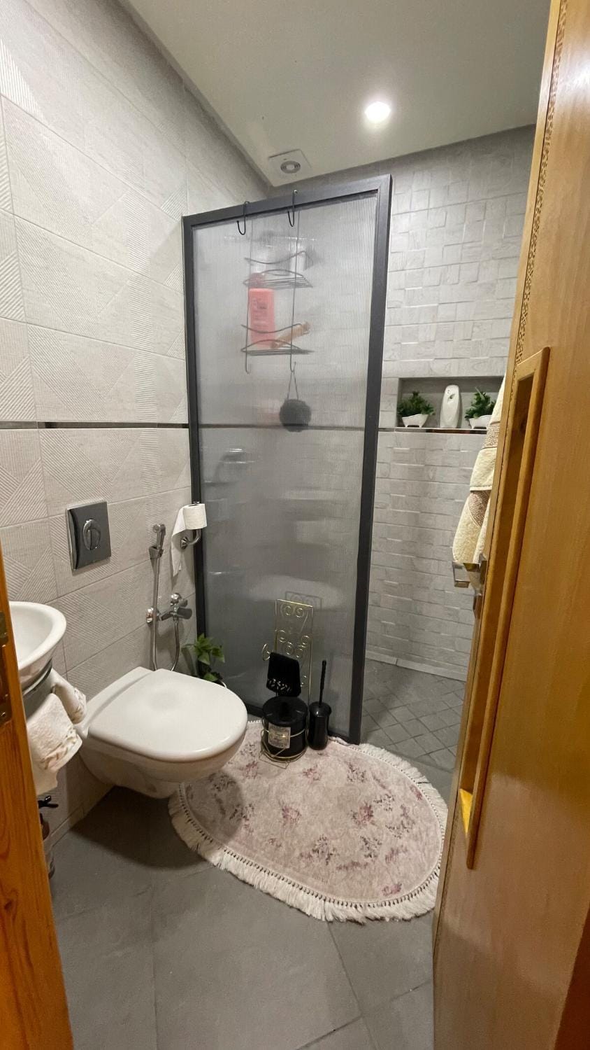 Shower, Toilet, towels