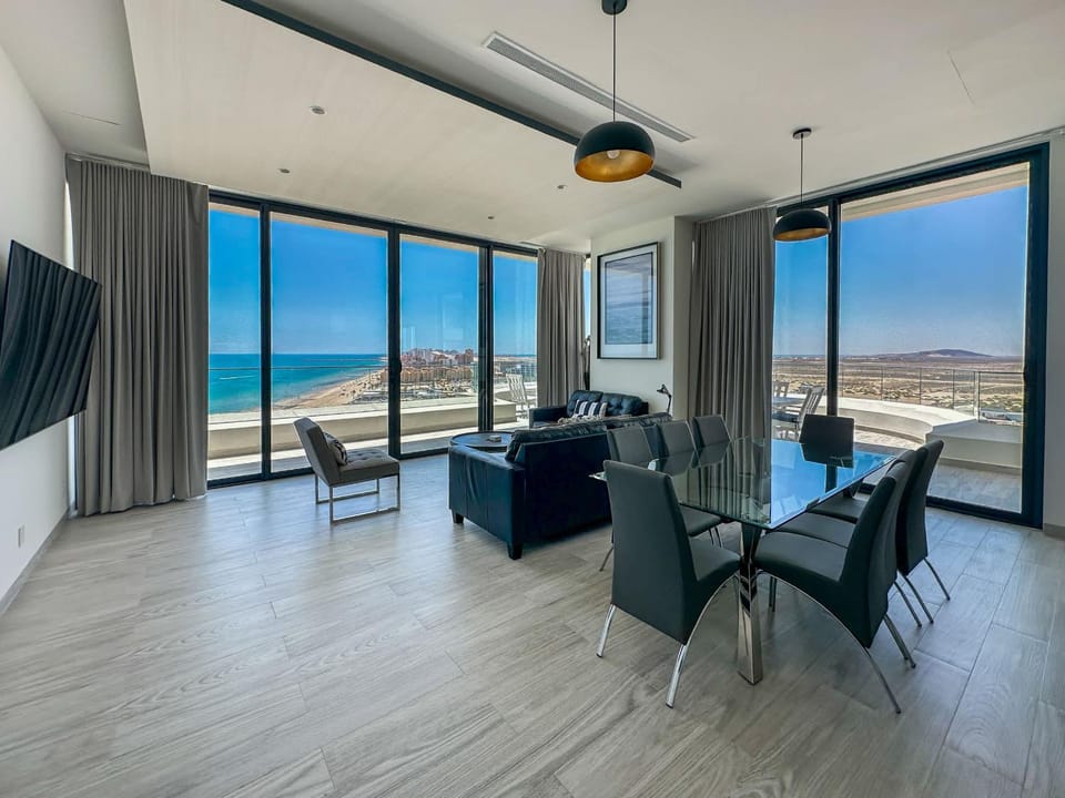 Waves & Views Luxury 3BR Oceanfront Condo House in Rocky Point