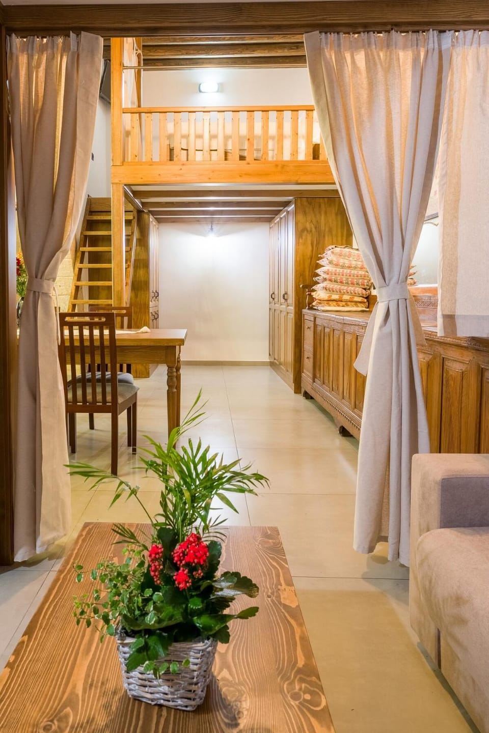 Bed, Living room, Photo of the whole room, Seating area, Bedroom