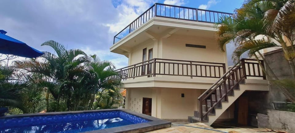 Property building, Patio, Day, View (from property/room), Balcony/Terrace, Pool view, Swimming pool