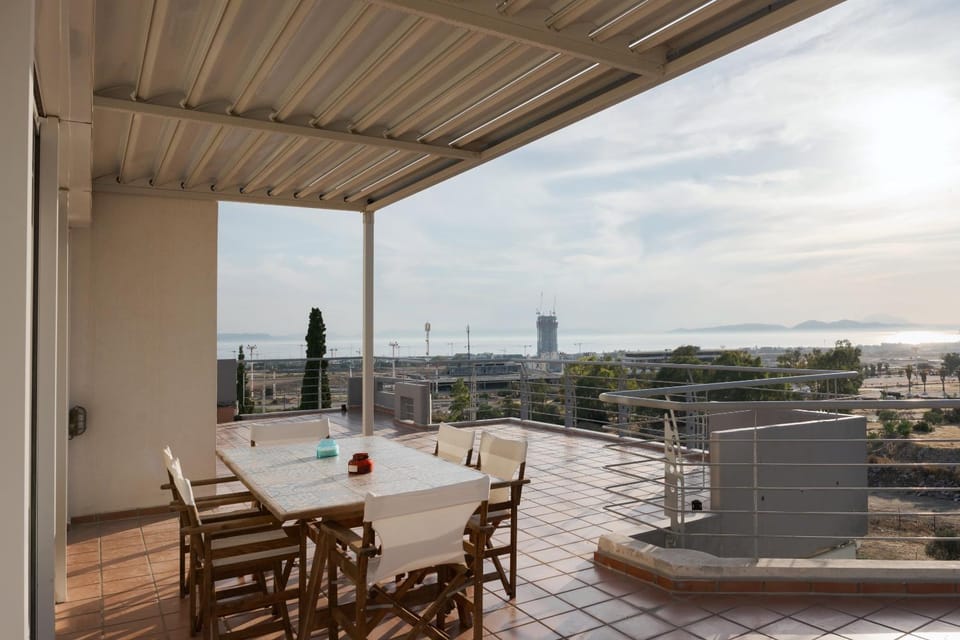 Day, View (from property/room), Balcony/Terrace, Seating area, Dining area, Sea view
