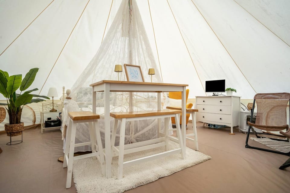 Tipi Jurte Zelt in der Seenplatte Campground/ 
RV Resort in Mecklenburgische Seenplatte