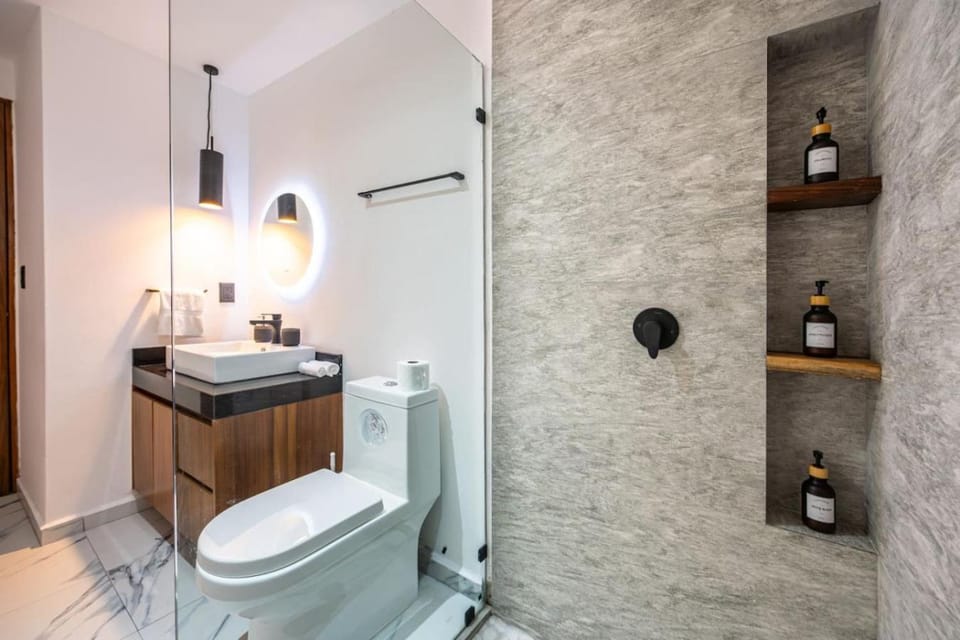 Modern Studio w Rooftop Pool Walk to Beach 5th ave House in Playa del Carmen