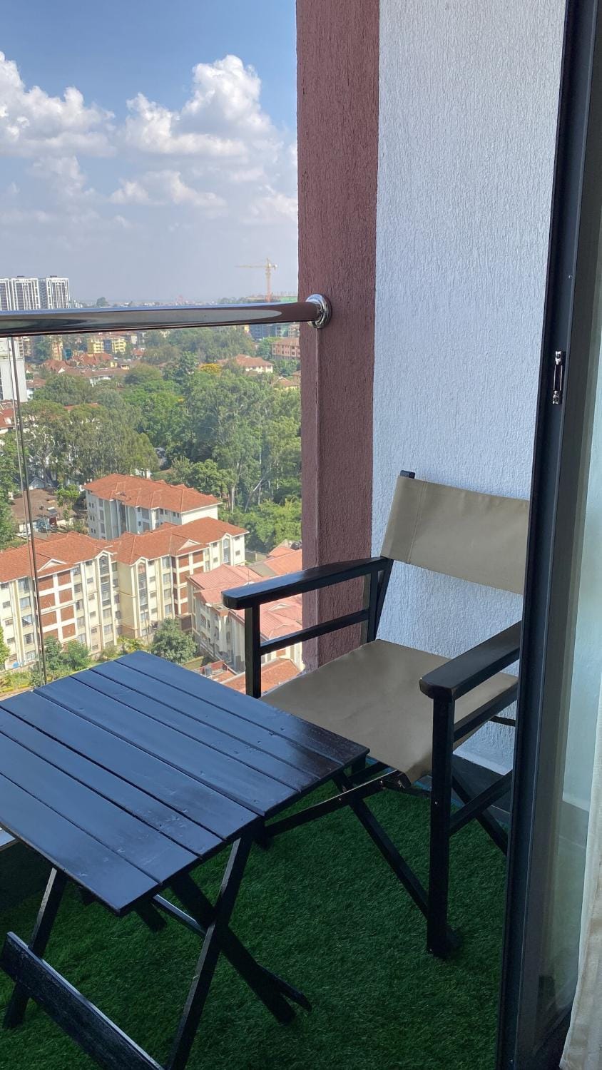 View (from property/room), Balcony/Terrace, sunbed