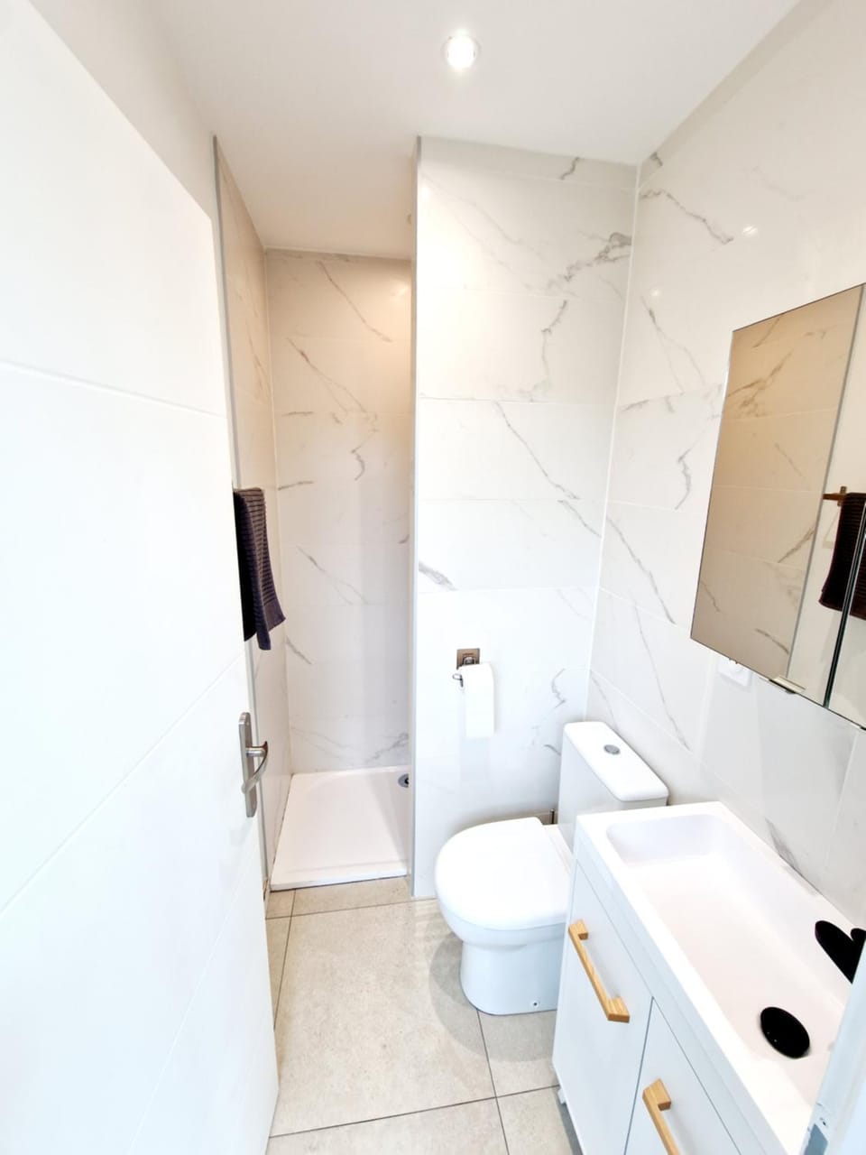 Shower, Toilet, Bathroom, towels