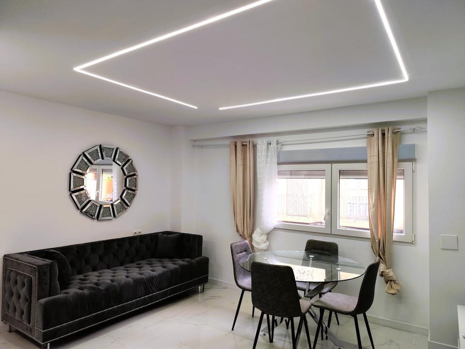 Living room, Seating area, Dining area