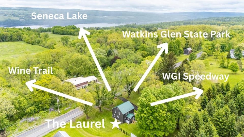 Watkins Glen Luxury Escape on Seneca Wine Trail House in Seneca Lake
