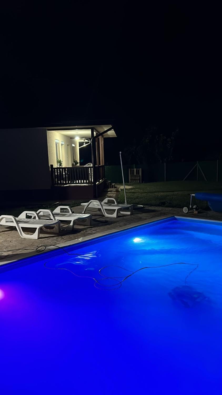 Night, Swimming pool, Swimming pool