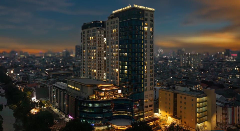 Property building, Night, City view
