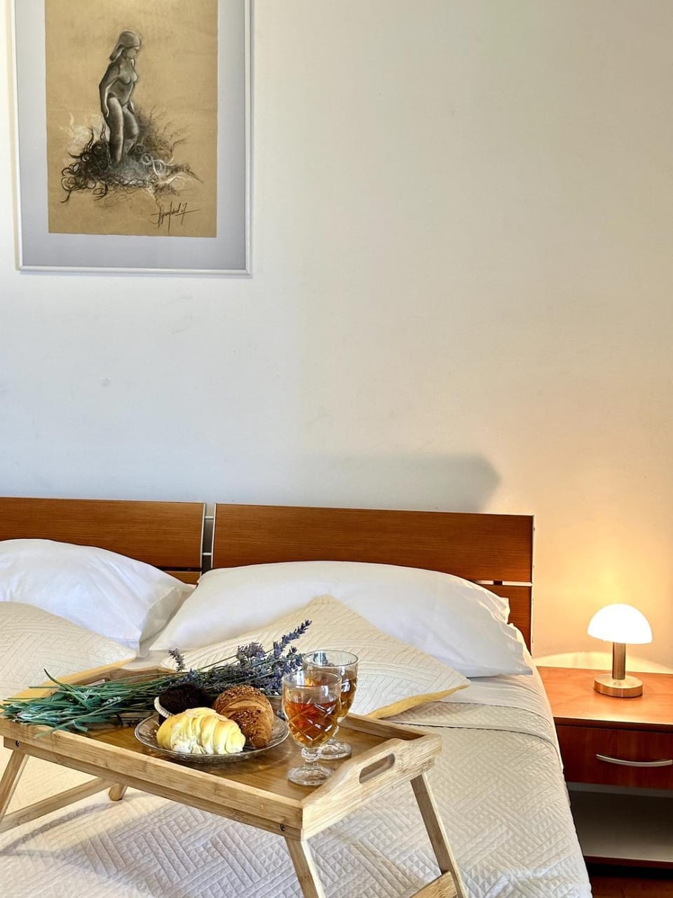 Bed, Decorative detail, Bedroom