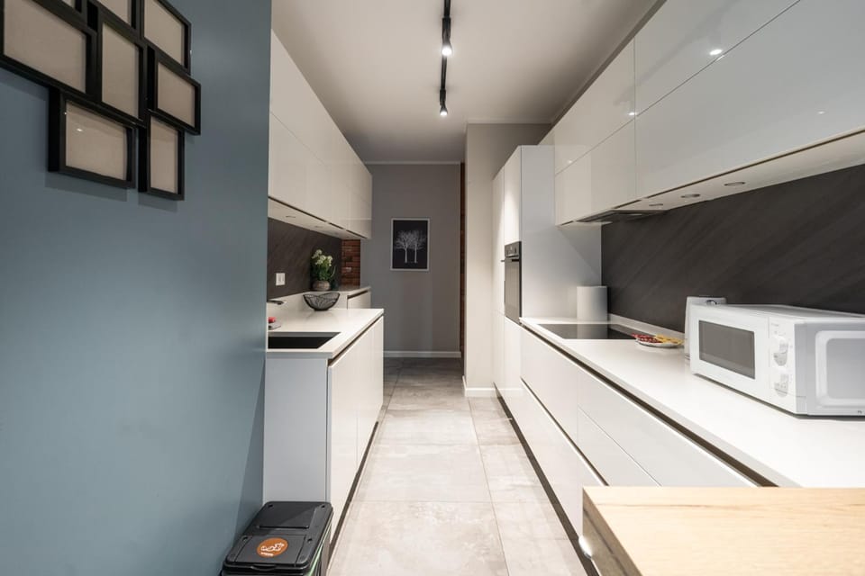 Kitchen or kitchenette, dishwasher, oven