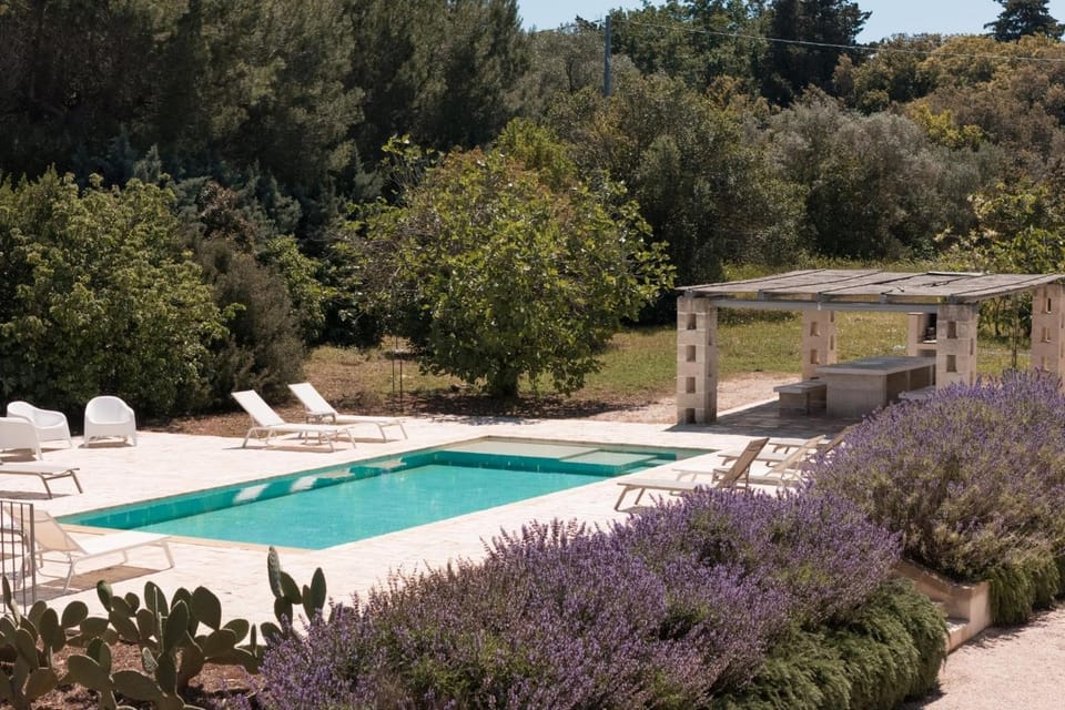 Property building, Living room, Swimming pool