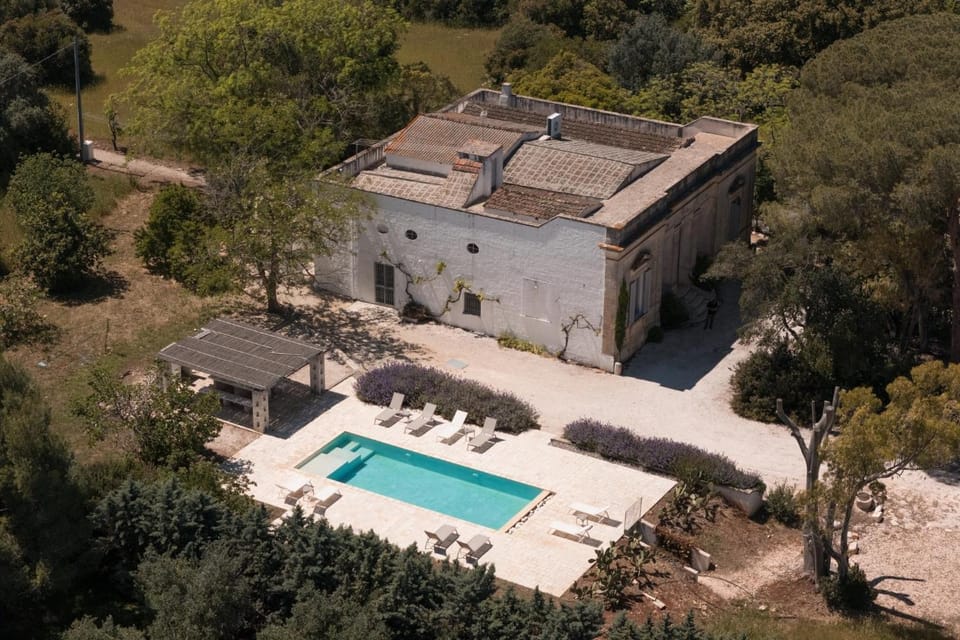 Property building, Living room, Swimming pool