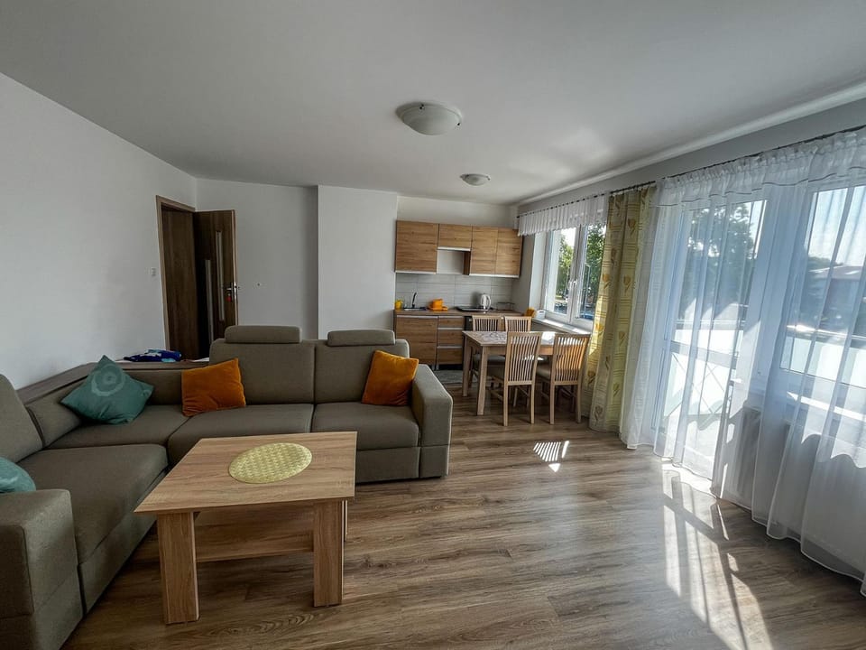 Kitchen or kitchenette, Living room, Dining area