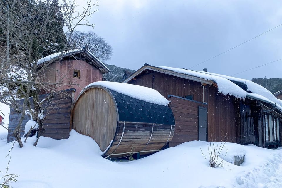 Property building, Winter, Sauna