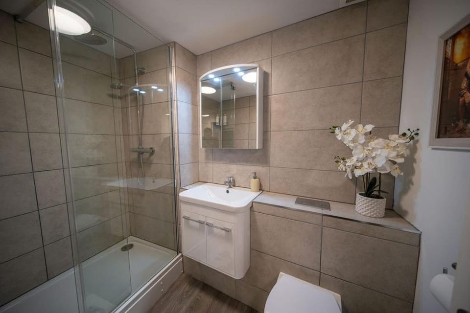 Shower, Toilet, Bathroom, towels