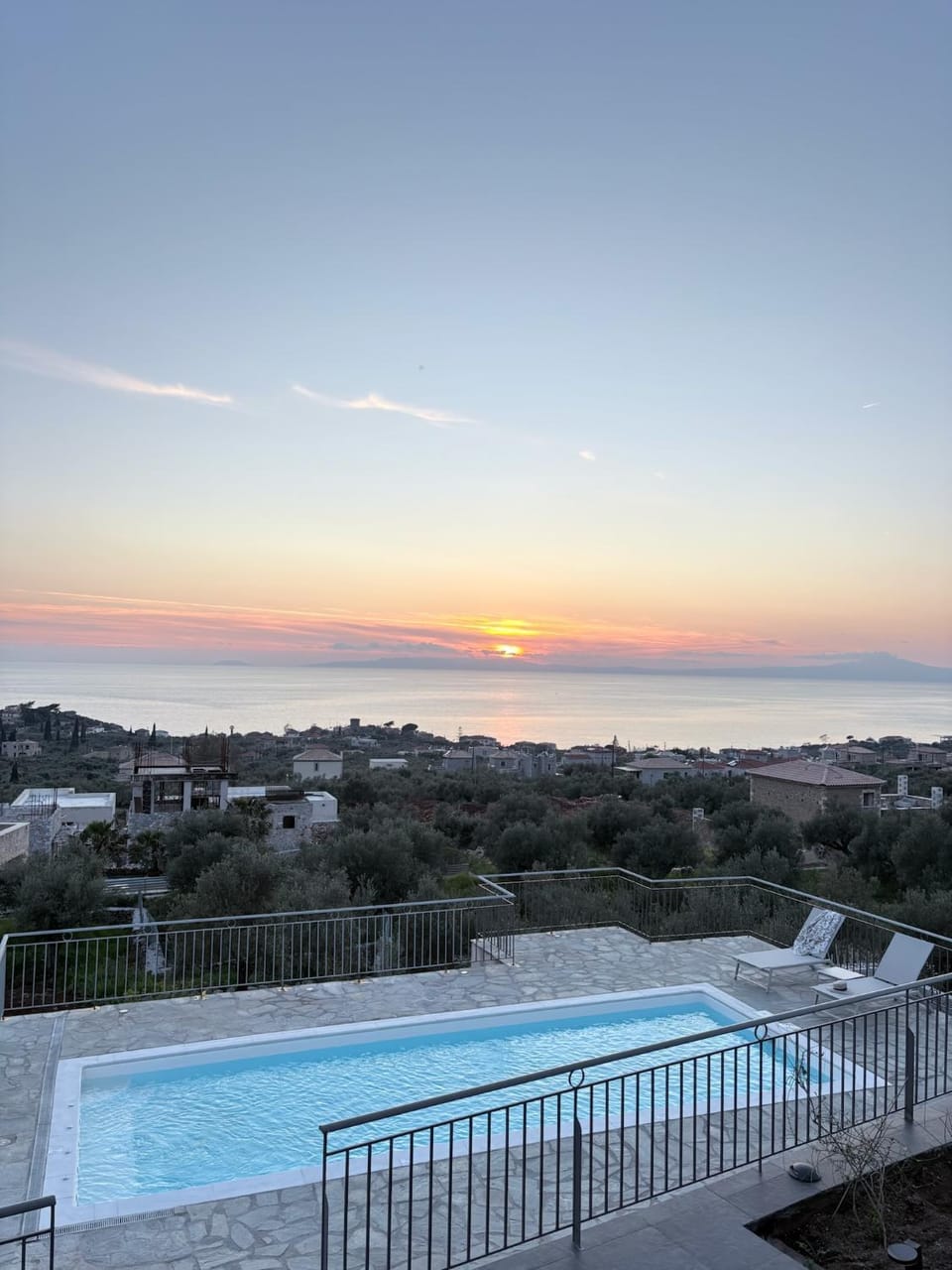 Sea view, Swimming pool, Sunset