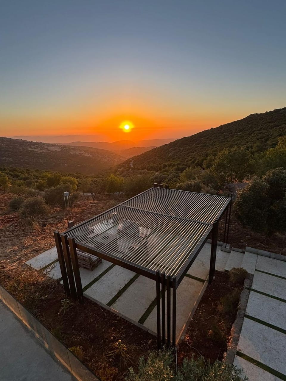 Mountain view, Sunset