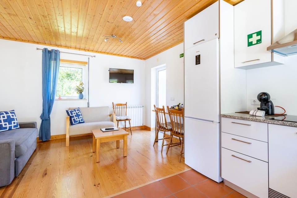Living room, kitchen