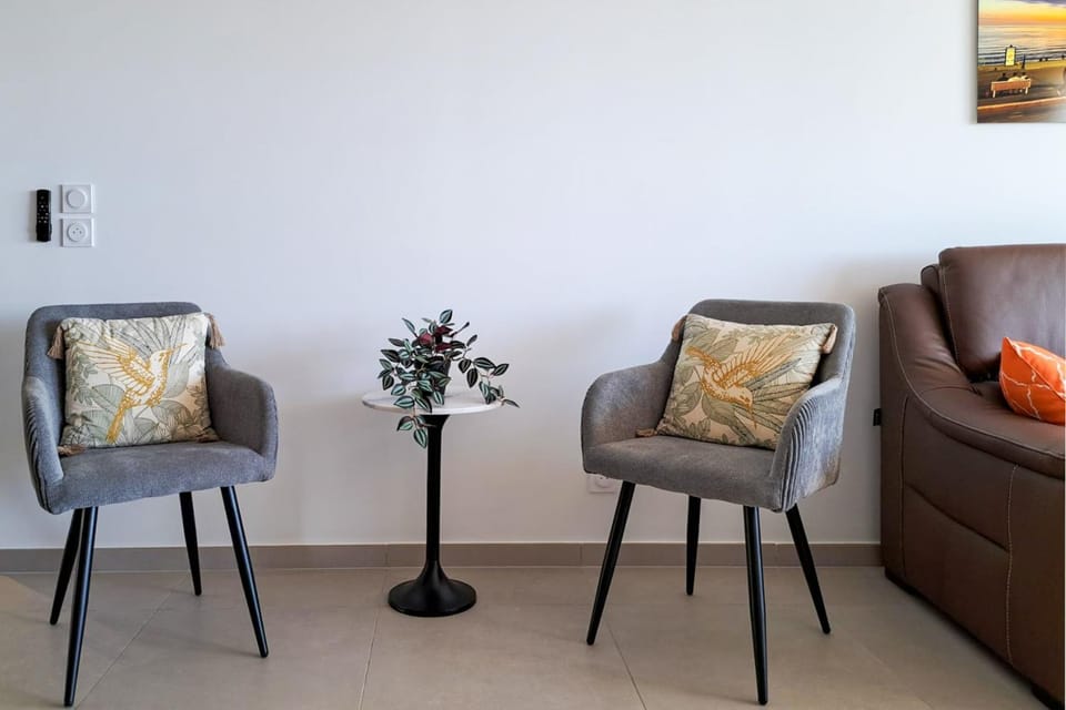 2B Near Vaugrenier AC terrace sea view swimming pool parking- BENAKEY Apartment in Villeneuve-Loubet