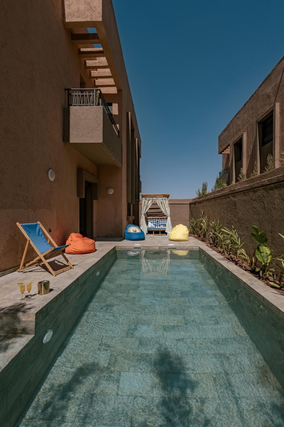 Patio, Day, Pool view, Swimming pool, sunbed