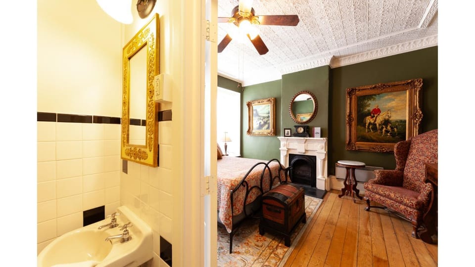 Bed, Bathroom, Bedroom, fireplace, furniture