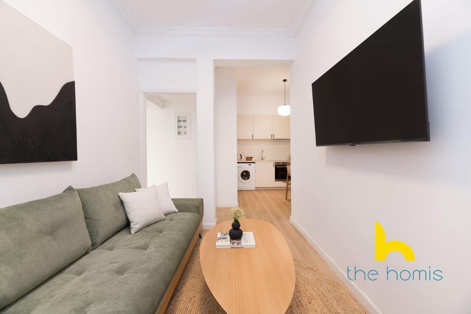 Modern Athens Stay - 2BR with Balcony, Steps to Metro Apartment in Athens