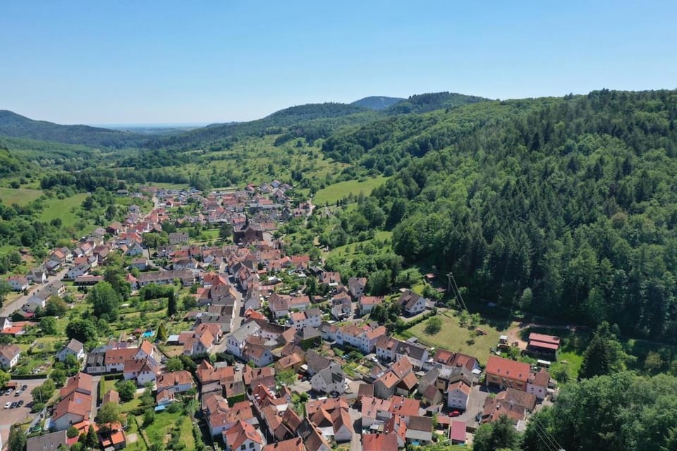 Natural landscape, Bird's eye view, City view, Mountain view