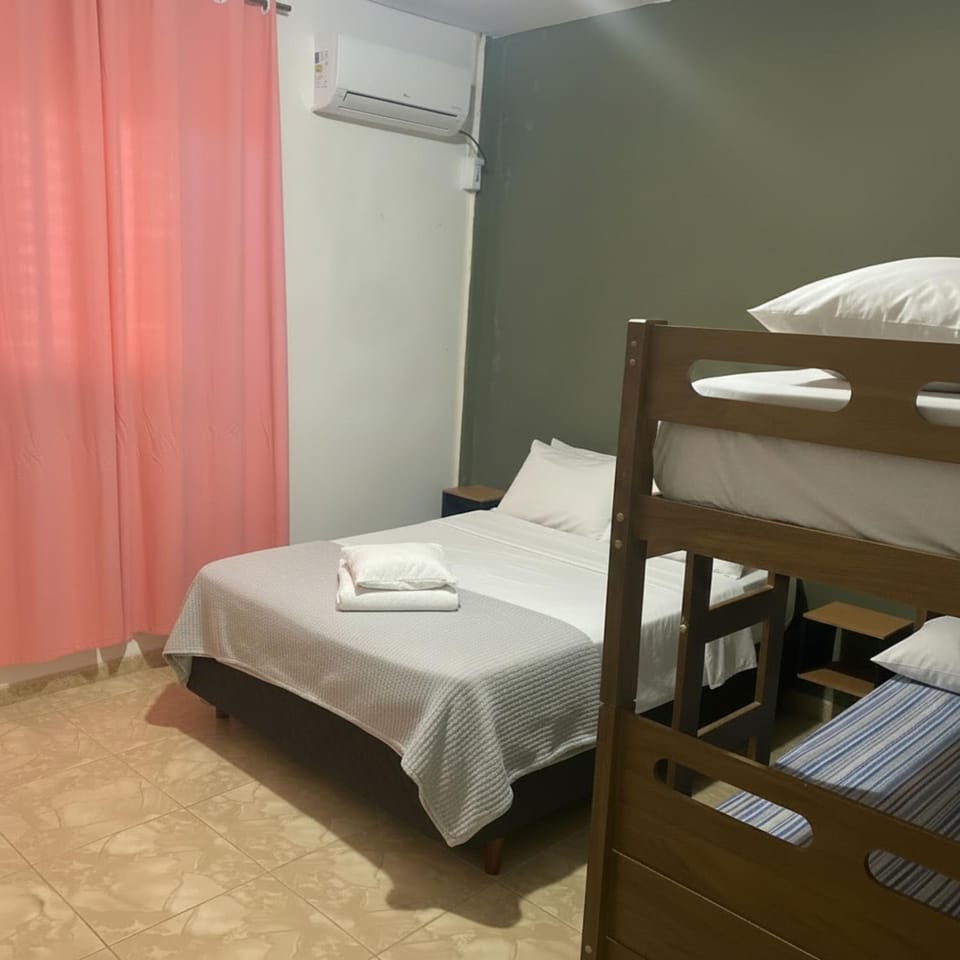 Bed, bunk bed, air conditioner