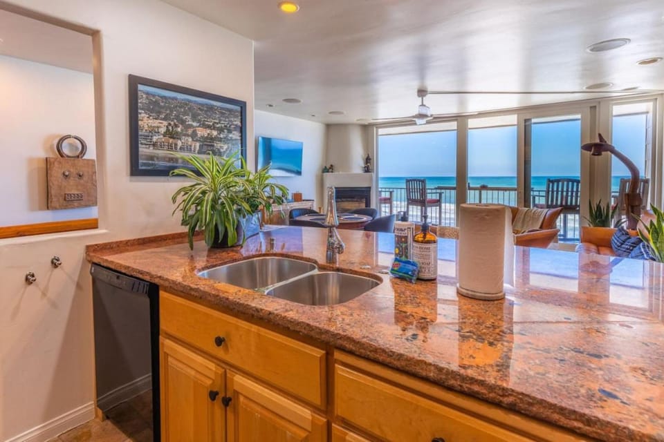Oceanfront Condo on Sand, Walk to Carlsbad Village House in Carlsbad