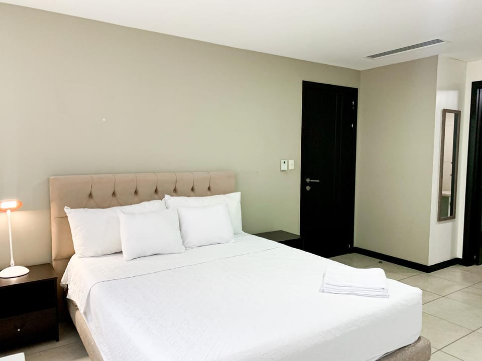 Bed, Photo of the whole room, Bedroom, towels, wardrobe