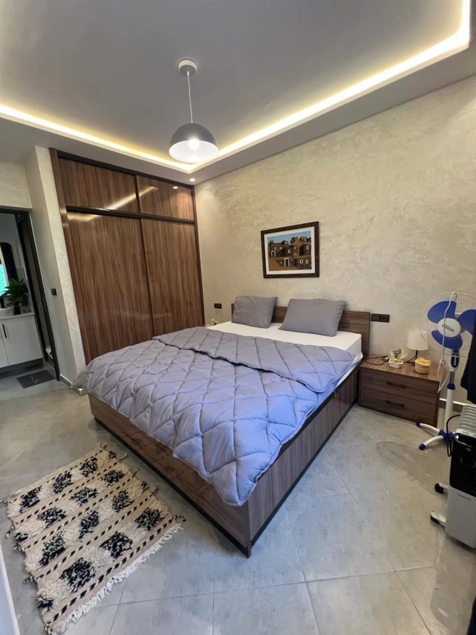 Bed, Photo of the whole room, Bedroom, wardrobe